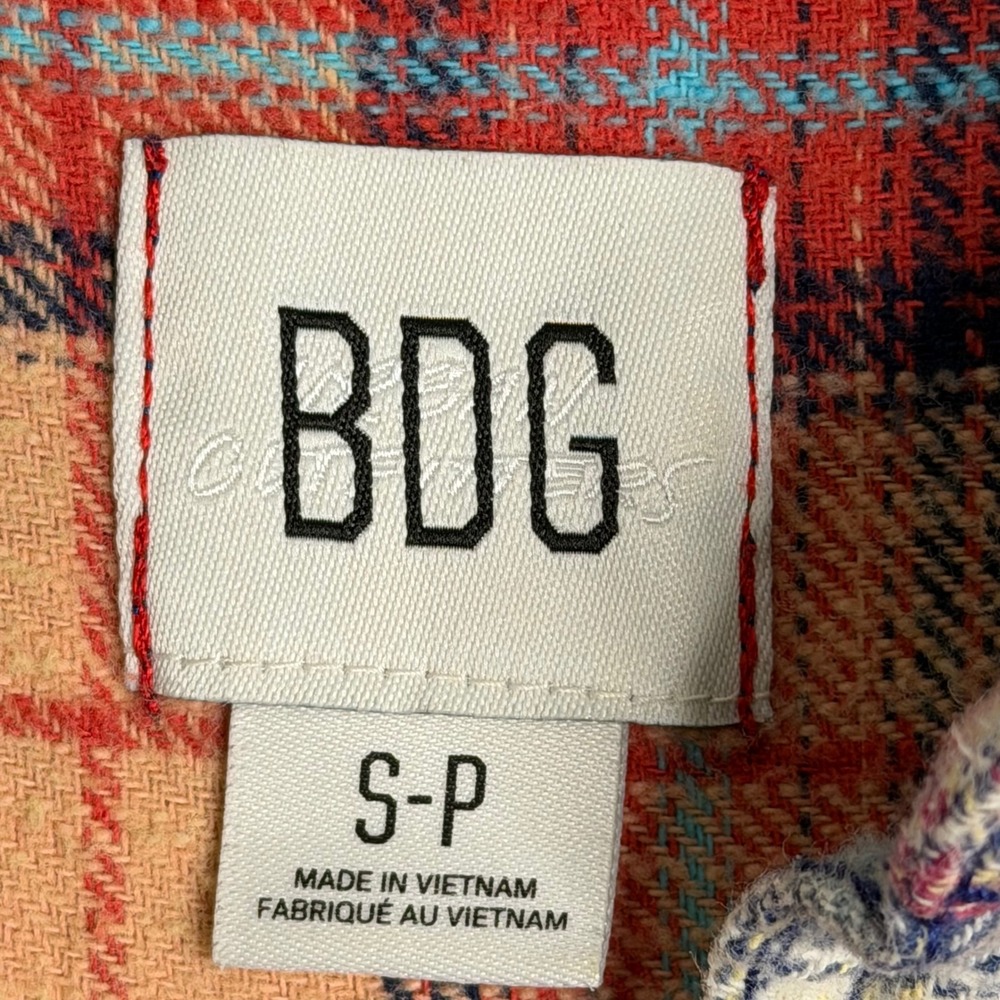 Uo Bdg Patchwork Flannel Womens S Multi Color Ove… - image 3